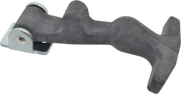 Value Collection - 5-7/8" Long x 3-1/8" Wide x 1-1/4" High, Draw Latch - EPDM Rubber Handle, 1010 Steel Keeper & Bracket, Aluminum Rivet, with Black Finish - Caliber Tooling