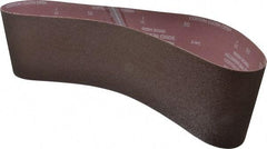 Norton - 6" Wide x 48" OAL, 50 Grit, Aluminum Oxide Abrasive Belt - Aluminum Oxide, Coarse, Coated - Caliber Tooling