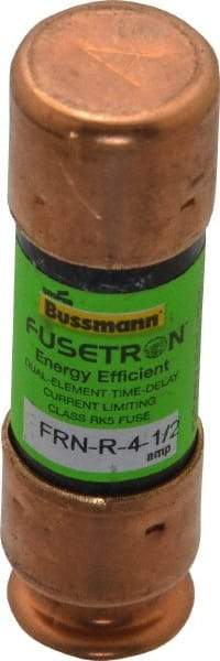 Cooper Bussmann - 125 VDC, 250 VAC, 4.5 Amp, Time Delay General Purpose Fuse - Fuse Holder Mount, 50.8mm OAL, 20 at DC, 200 (RMS) kA Rating, 9/16" Diam - Caliber Tooling