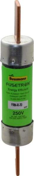 Cooper Bussmann - 250 VAC, 70 Amp, Time Delay General Purpose Fuse - Bolt-on Mount, 5-7/8" OAL, 20 at DC, 200 (RMS) kA Rating, 1-1/16" Diam - Caliber Tooling