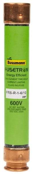 Cooper Bussmann - 300 VDC, 600 VAC, 1.6 Amp, Time Delay General Purpose Fuse - Fuse Holder Mount, 127mm OAL, 20 at DC, 200 (RMS) kA Rating, 13/16" Diam - Caliber Tooling