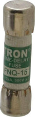 Cooper Bussmann - 500 VAC, 15 Amp, Time Delay General Purpose Fuse - Fuse Holder Mount, 1-1/2" OAL, 10 at AC kA Rating, 13/32" Diam - Caliber Tooling