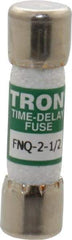 Cooper Bussmann - 500 VAC, 2.5 Amp, Time Delay General Purpose Fuse - Fuse Holder Mount, 1-1/2" OAL, 10 at AC kA Rating, 13/32" Diam - Caliber Tooling