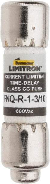 Cooper Bussmann - 300 VDC, 600 VAC, 1.3 Amp, Time Delay General Purpose Fuse - Fuse Holder Mount, 1-1/2" OAL, 200 at AC (RMS) kA Rating, 13/32" Diam - Caliber Tooling