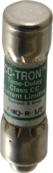 Cooper Bussmann - 300 VDC, 600 VAC, 0.5 Amp, Time Delay General Purpose Fuse - Fuse Holder Mount, 1-1/2" OAL, 200 at AC (RMS) kA Rating, 13/32" Diam - Caliber Tooling