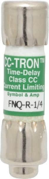 Cooper Bussmann - 300 VDC, 600 VAC, 0.25 Amp, Time Delay General Purpose Fuse - Fuse Holder Mount, 1-1/2" OAL, 200 at AC (RMS) kA Rating, 13/32" Diam - Caliber Tooling