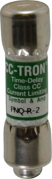 Cooper Bussmann - 300 VDC, 600 VAC, 2 Amp, Time Delay General Purpose Fuse - Fuse Holder Mount, 1-1/2" OAL, 200 at AC (RMS) kA Rating, 13/32" Diam - Caliber Tooling