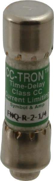 Cooper Bussmann - 300 VDC, 600 VAC, 2.25 Amp, Time Delay General Purpose Fuse - Fuse Holder Mount, 1-1/2" OAL, 200 at AC (RMS) kA Rating, 13/32" Diam - Caliber Tooling