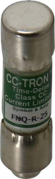 Cooper Bussmann - 300 VDC, 600 VAC, 25 Amp, Time Delay General Purpose Fuse - Fuse Holder Mount, 1-1/2" OAL, 200 at AC (RMS) kA Rating, 13/32" Diam - Caliber Tooling