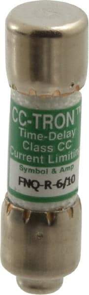 Cooper Bussmann - 300 VDC, 600 VAC, 0.6 Amp, Time Delay General Purpose Fuse - Fuse Holder Mount, 1-1/2" OAL, 200 at AC (RMS) kA Rating, 13/32" Diam - Caliber Tooling