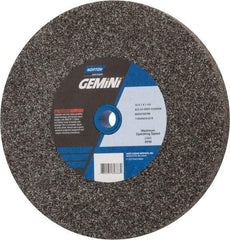 Norton - 24 Grit Aluminum Oxide Bench & Pedestal Grinding Wheel - 10" Diam x 1-1/4" Hole x 1" Thick, 2485 Max RPM, Very Coarse Grade - Caliber Tooling