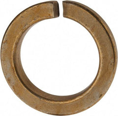 Value Collection - 2", 2.008" ID, 0.422" Thick Split Lock Washer - Grade 8 Spring Steel, Zinc Yellow Dichromate Finish, 2.008" Min ID, 2.039" Max ID, 2.936" Max OD - Caliber Tooling