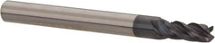 Accupro - 5/32", 4 Flute, Single End, Solid Carbide, 0.01" Corner Radius End Mill - 2" OAL, Right Hand Flute, 3/8" LOC, Right Hand Cut - Caliber Tooling