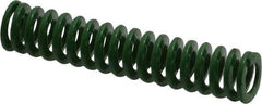 Dayton Lamina - 3/8" Hole Diam, 3/16" Rod Diam, 1-3/4" Free Length, Green Die Spring - 3.59 Lb Max Deflection, 0.69" Max Deflection, Light Duty, Chromium Vanadium Steel - Caliber Tooling