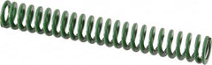 Dayton Lamina - 1/2" Hole Diam, 9/32" Rod Diam, 3-1/2" Free Length, Green Die Spring - 3.05 Lb Max Deflection, 1.4" Max Deflection, Light Duty, Chromium Vanadium Steel - Caliber Tooling