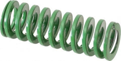 Dayton Lamina - 5/8" Hole Diam, 11/32" Rod Diam, 1-3/4" Free Length, Green Die Spring - 10 Lb Max Deflection, 0.69" Max Deflection, Light Duty, Chromium Vanadium Steel - Caliber Tooling