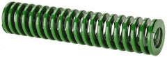 Dayton Lamina - 1-1/2" Hole Diam, 3/4" Rod Diam, 7" Free Length, Green Die Spring - 15 Lb Max Deflection, 2.8" Max Deflection, Light Duty, Chromium Vanadium Steel - Caliber Tooling