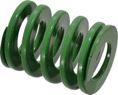 Dayton Lamina - 2" Hole Diam, 1" Rod Diam, 2-1/2" Free Length, Green Die Spring - 89.9 Lb Max Deflection, 1.01" Max Deflection, Light Duty, Chromium Vanadium Steel - Caliber Tooling