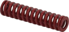 Dayton Lamina - 3/8" Hole Diam, 3/16" Rod Diam, 1-1/2" Free Length, Red Die Spring - 9.3 Lb Max Deflection, 0.45" Max Deflection, Heavy Duty, Chromium Vanadium Steel - Caliber Tooling