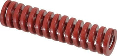 Dayton Lamina - 1" Hole Diam, 1/2" Rod Diam, 4" Free Length, Red Die Spring - 41.8 Lb Max Deflection, 1.2" Max Deflection, Heavy Duty, Chromium Vanadium Steel - Caliber Tooling