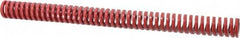 Dayton Lamina - 1" Hole Diam, 1/2" Rod Diam, 12" Free Length, Red Die Spring - 13.8 Lb Max Deflection, 3.6" Max Deflection, Heavy Duty, Chromium Vanadium Steel - Caliber Tooling