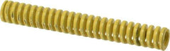 Dayton Lamina - 3/8" Hole Diam, 3/16" Rod Diam, 2-1/2" Free Length, Yellow Die Spring - 7 Lb Max Deflection, 0.63" Max Deflection, Extra Heavy Duty, Chromium Vanadium Steel - Caliber Tooling