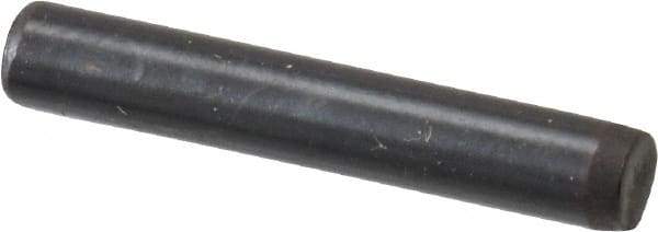 Holo-Krome - 1/8" Diam x 3/4" Pin Length Grade 8 Alloy Steel Standard Dowel Pin - Black Luster Finish, C 47-58 & C 60 (Surface) Hardness, 1 Beveled & 1 Rounded End - Caliber Tooling