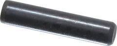 Holo-Krome - 3/16" Diam x 7/8" Pin Length Grade 8 Alloy Steel Standard Dowel Pin - Black Luster Finish, C 47-58 & C 60 (Surface) Hardness, 1 Beveled & 1 Rounded End - Caliber Tooling