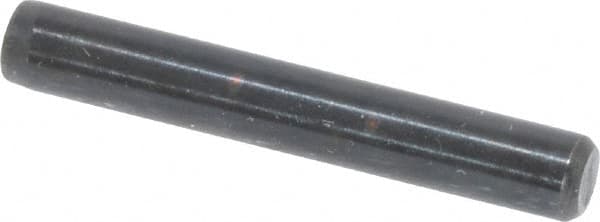 Holo-Krome - 3/16" Diam x 1-1/4" Pin Length Grade 8 Alloy Steel Standard Dowel Pin - Black Luster Finish, C 47-58 & C 60 (Surface) Hardness, 1 Beveled & 1 Rounded End - Caliber Tooling