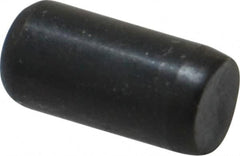 Holo-Krome - 1/4" Diam x 1/2" Pin Length Grade 8 Alloy Steel Standard Dowel Pin - Black Luster Finish, C 47-58 & C 60 (Surface) Hardness, 1 Beveled & 1 Rounded End - Caliber Tooling