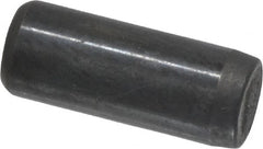 Holo-Krome - 1/4" Diam x 5/8" Pin Length Grade 8 Alloy Steel Standard Dowel Pin - Black Luster Finish, C 47-58 & C 60 (Surface) Hardness, 1 Beveled & 1 Rounded End - Caliber Tooling