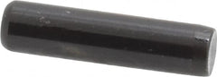 Holo-Krome - 1/4" Diam x 1" Pin Length Grade 8 Alloy Steel Standard Dowel Pin - Black Luster Finish, C 47-58 & C 60 (Surface) Hardness, 1 Beveled & 1 Rounded End - Caliber Tooling