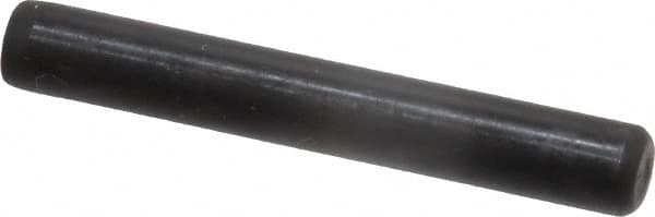 Holo-Krome - 1/4" Diam x 1-3/4" Pin Length Grade 8 Alloy Steel Standard Dowel Pin - Black Luster Finish, C 47-58 & C 60 (Surface) Hardness, 1 Beveled & 1 Rounded End - Caliber Tooling