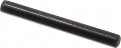 Holo-Krome - 1/4" Diam x 2-1/4" Pin Length Grade 8 Alloy Steel Standard Dowel Pin - Black Luster Finish, C 47-58 & C 60 (Surface) Hardness, 1 Beveled & 1 Rounded End - Caliber Tooling