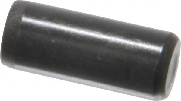 Holo-Krome - 5/16" Diam x 3/4" Pin Length Grade 8 Alloy Steel Standard Dowel Pin - Black Luster Finish, C 47-58 & C 60 (Surface) Hardness, 1 Beveled & 1 Rounded End - Caliber Tooling