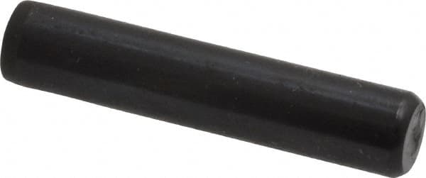 Holo-Krome - 5/16" Diam x 1-1/2" Pin Length Grade 8 Alloy Steel Standard Dowel Pin - Black Luster Finish, C 47-58 & C 60 (Surface) Hardness, 1 Beveled & 1 Rounded End - Caliber Tooling