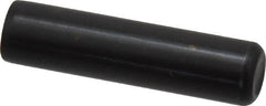 Holo-Krome - 1/2" Diam x 2" Pin Length Grade 8 Alloy Steel Standard Dowel Pin - Black Luster Finish, C 47-58 & C 60 (Surface) Hardness, 1 Beveled & 1 Rounded End - Caliber Tooling