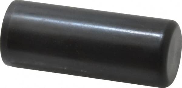 Holo-Krome - 1" Diam x 2-1/2" Pin Length Grade 8 Alloy Steel Standard Dowel Pin - Black Luster Finish, C 47-58 & C 60 (Surface) Hardness, 1 Beveled & 1 Rounded End - Caliber Tooling