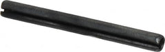 Made in USA - 5/32" Diam x 1-1/2" Long Slotted Spring Pin - Grade 1070-1090 Alloy Steel, Black Oxide Finish - Caliber Tooling