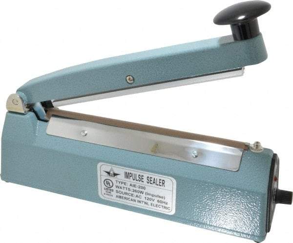 Value Collection - 8" Max Seal, 4 mil Thick, Table Top Thermal Impulse Sealer - 260 Watts - Caliber Tooling