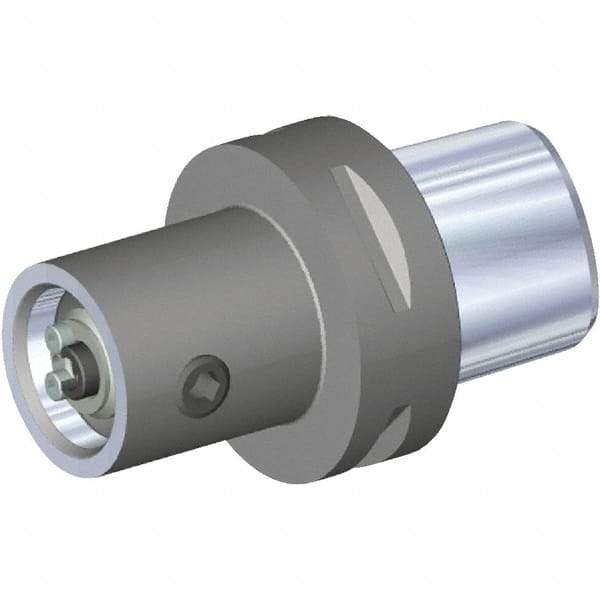 Kennametal - PSC63 Outside Modular Connection, KM63TS Inside Modular Connection, PSC to KM Taper Adapter - 104.9mm Projection, 62.99mm Nose Diam, 142.98mm OAL, Through Coolant - Exact Industrial Supply