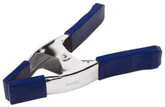 Irwin - 3" Jaw Opening Capacity, 3" Throat Depth, Spring Clamp - Metal Body, 9" OAL - Caliber Tooling