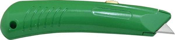 PHC - Retractable Utility Knife - 2-1/4" Blade, Green Zinc Handle, 1 Blade Included - Caliber Tooling