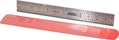 SPI - 6" Long, 1/64, 1/32, 1/16, 1/8" Graduation, Rigid Steel Rule - 4R Graduation Style, 3/4" Wide, Silver - Caliber Tooling