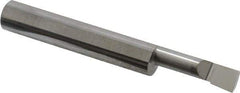 Accupro - 0.23" Min Bore Diam, 0.8" Max Bore Depth, 5/16 Shank Diam, Boring Bar - Left Hand Cut, Solid Carbide, Bright Finish - Exact Industrial Supply