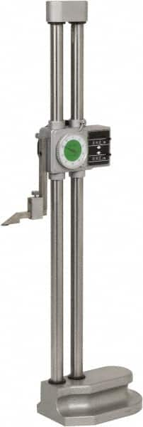 Value Collection - 18" Dial Height Gage - 0.001" Graduation, Accurate to 0.002", Dial and Counter Display - Caliber Tooling