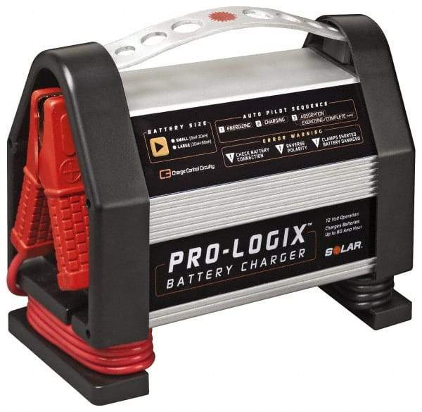 Solar - 12 Volt Pro-Logix Battery Charger - 8 Amps - Caliber Tooling