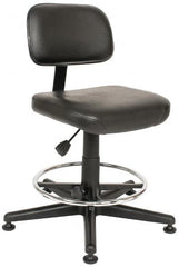 Bevco - Pneumatic Height Adjustable Chair - Vinyl Seat, Black - Caliber Tooling