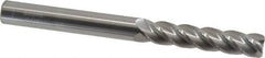 Accupro - 3/8", 4 Flute, Single End, Solid Carbide, 0.02" Corner Radius End Mill - 4" OAL, 40° Helix, Right Hand Flute, 1-3/4" LOC, Right Hand Cut - Caliber Tooling