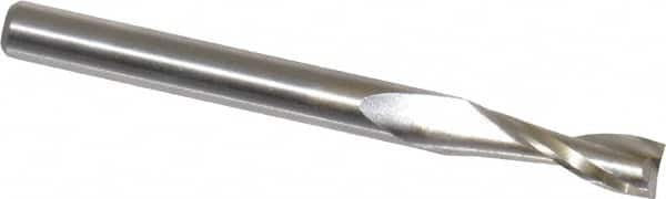 Onsrud - 1/4" Cutting Diam x 3/4" Length of Cut, 2 Flute, Upcut Spiral Router Bit - Uncoated, Right Hand Cut, High Speed Steel, 2-3/4" OAL x 1/4" Shank Diam, Double Edge, 19 to 32° Helix Angle - Caliber Tooling